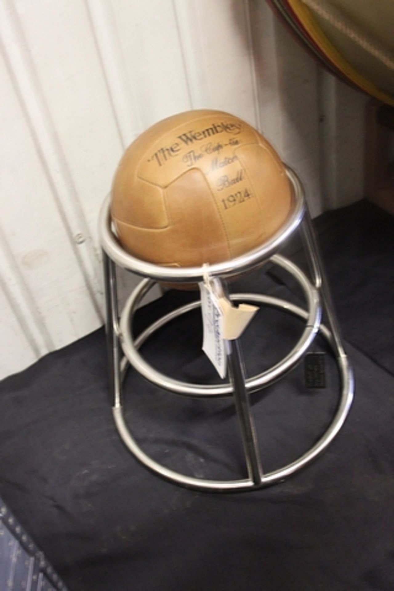 Barball Stool 26" Vintage Iron & Matador Natural 52 X 52 X 65.5cm RRP £525