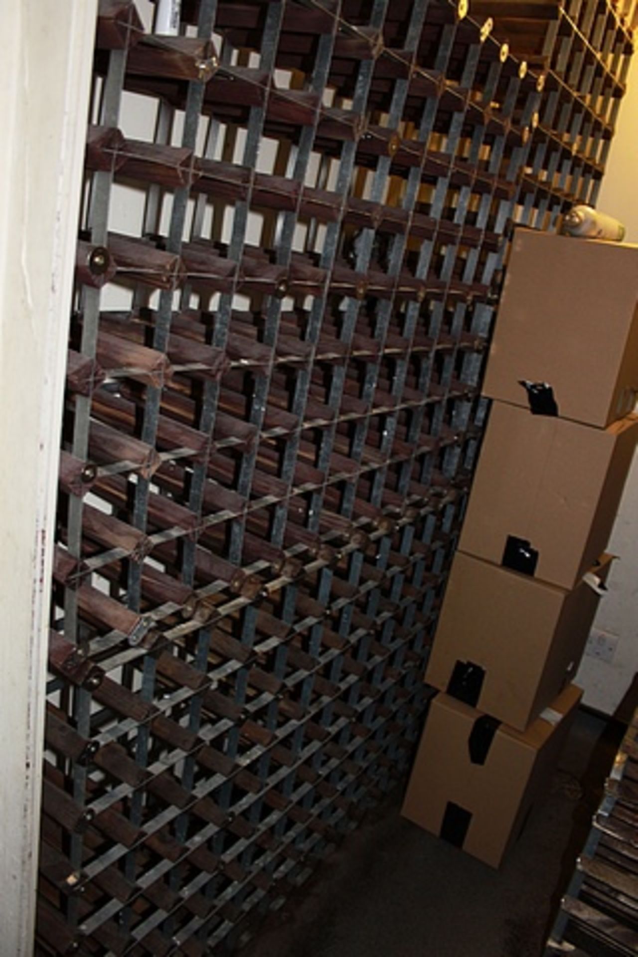 A large quantity of wine rack shelving holds 369 bottles - Image 2 of 2