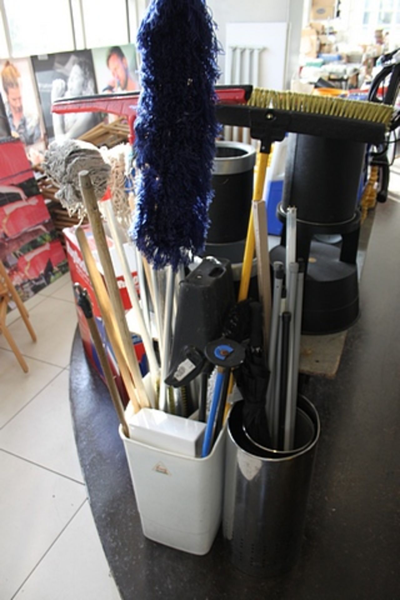 Various cleaning equipment - cautions sign, buckets mops, brushes etc. - Image 2 of 2