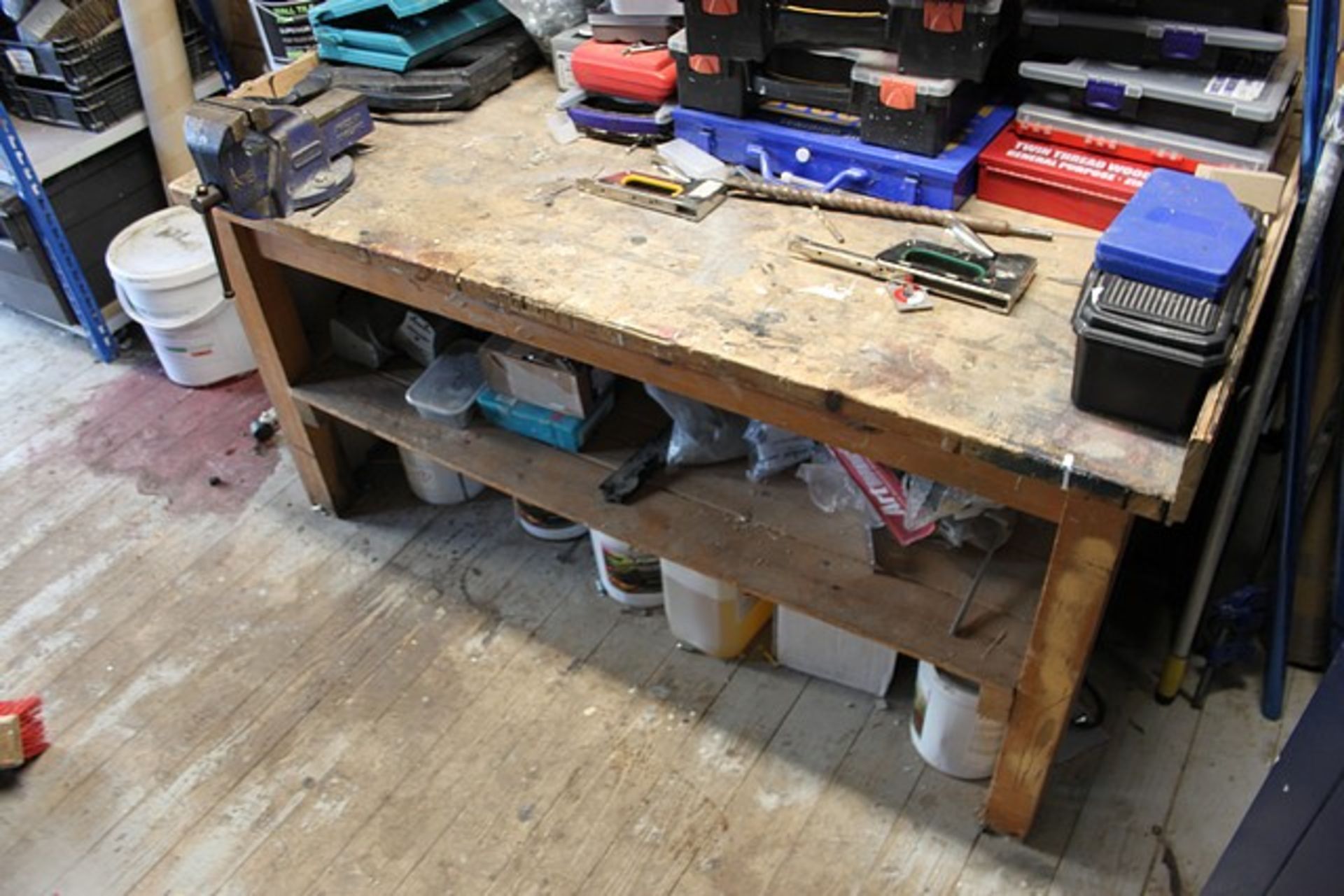 Contents of workshop as lotted generally comprising of metal storage and chemical flamable cabinets, - Image 5 of 6