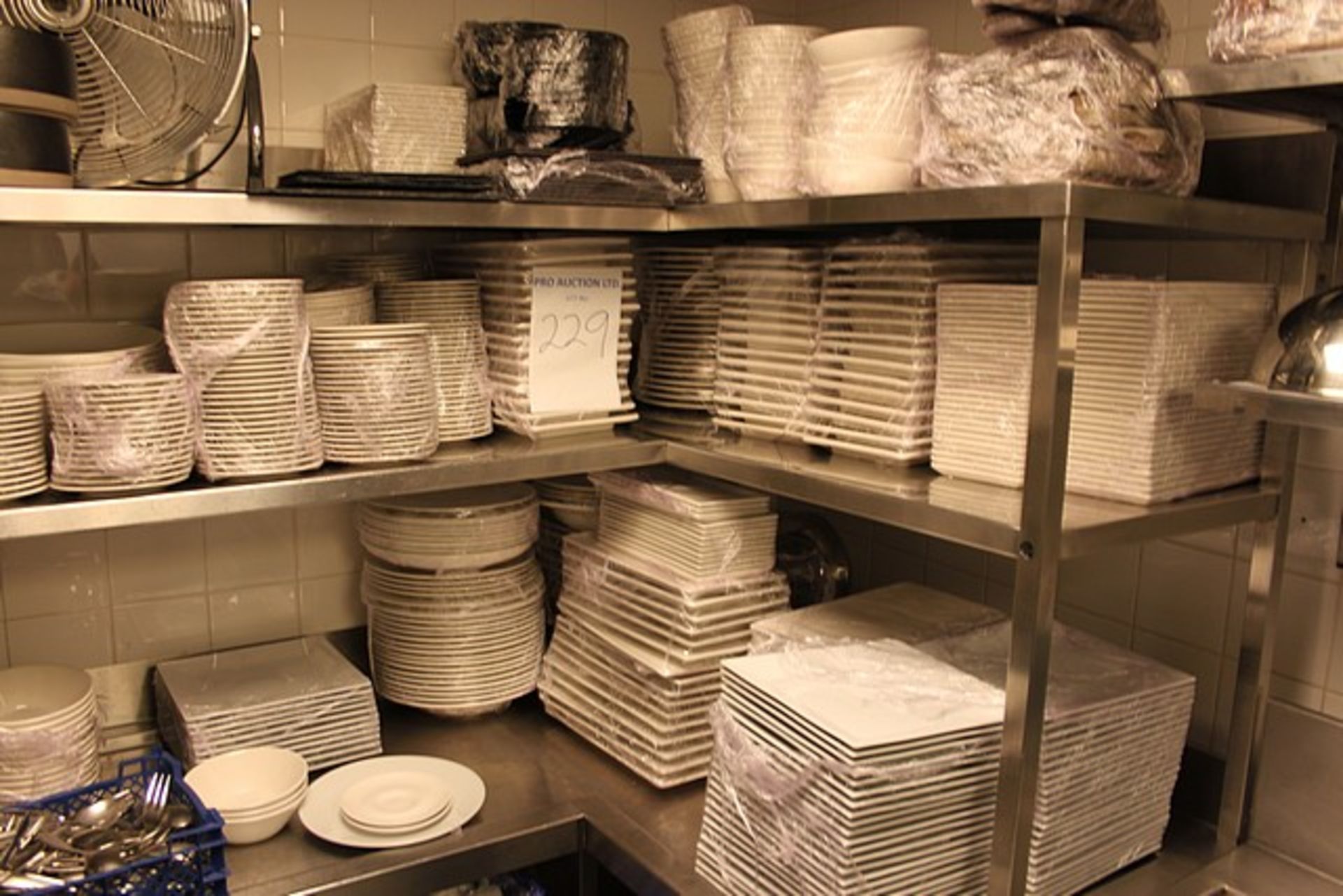 A large quantity of white tableware principally comprising of RAK porcelain