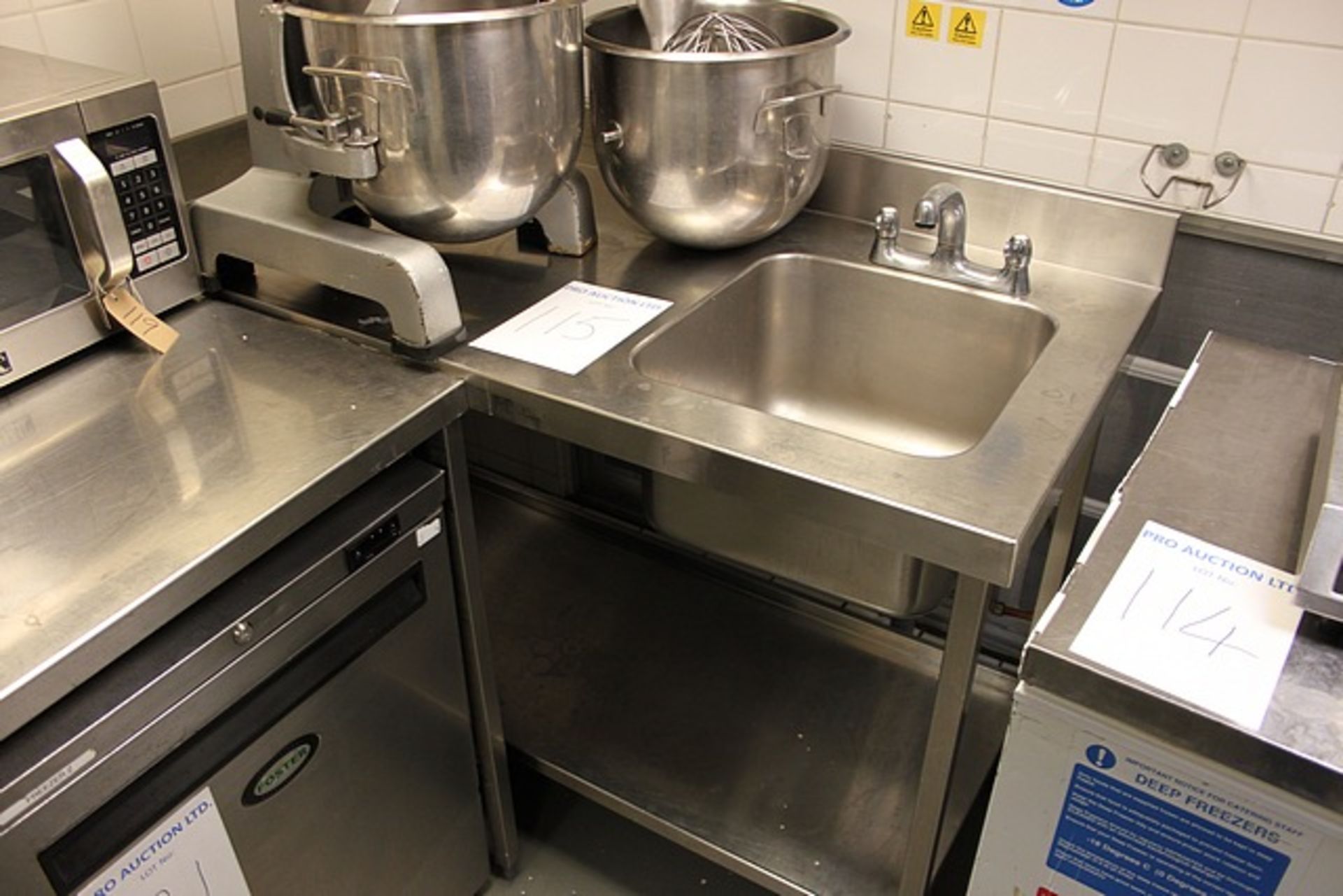 Stainless steel utensil sink LHD 1400mm