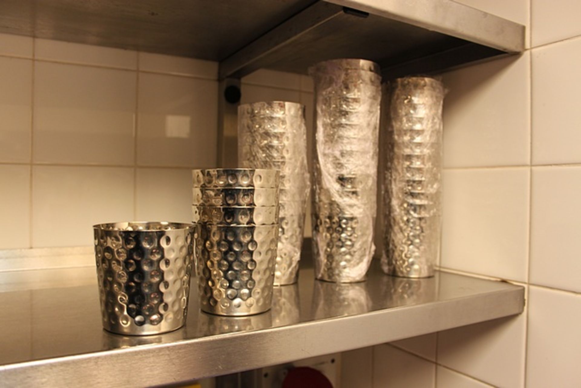 40 x stainless steel goblets