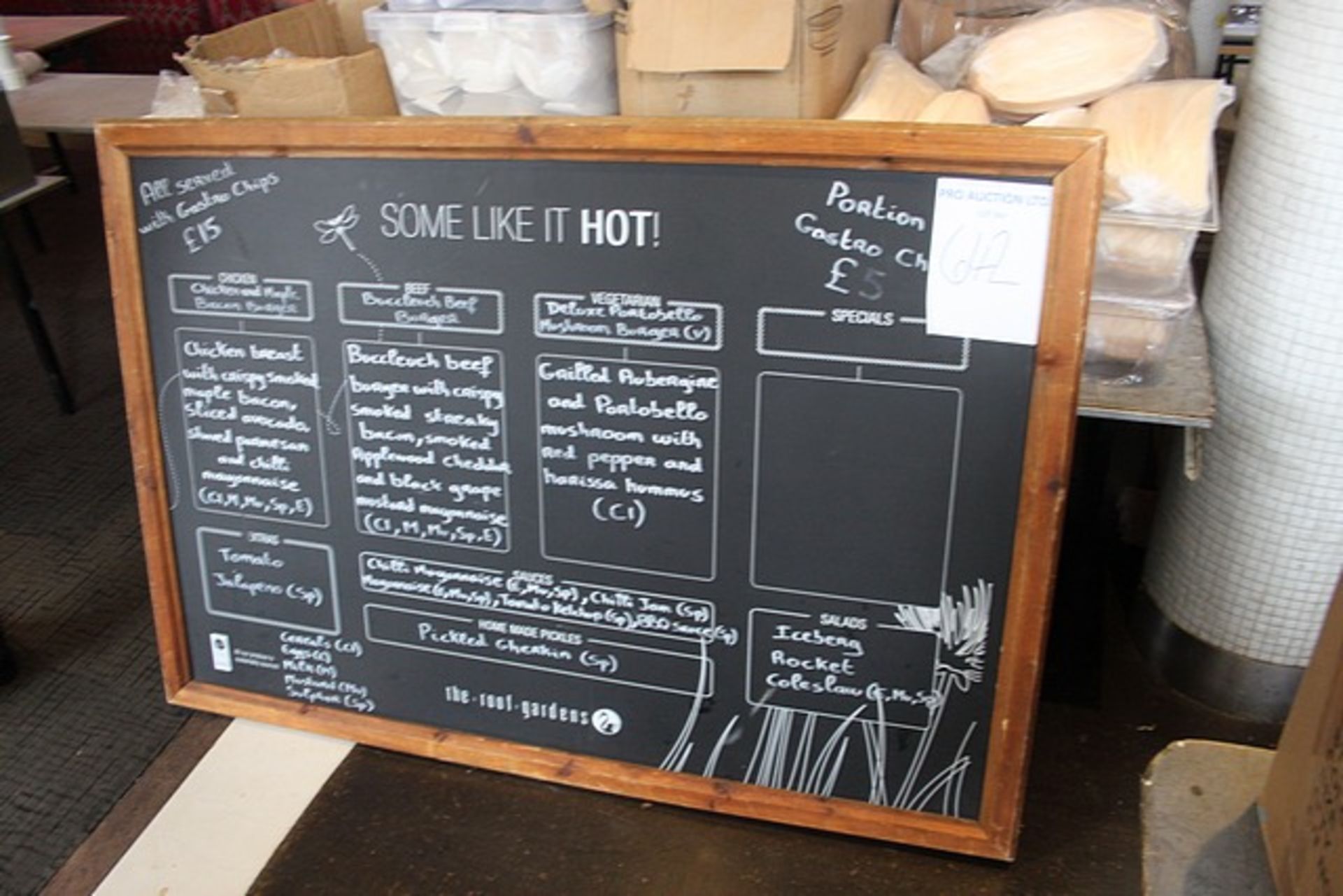 Wooden framed blackboard 1600mm x 1150mmm