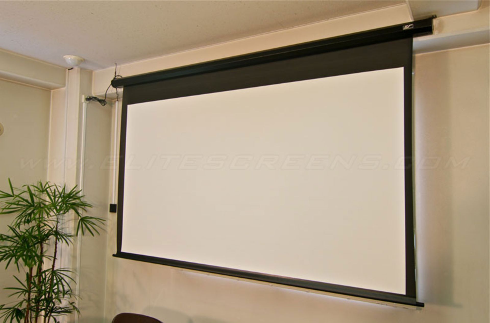 Drop down projector screen 4m wide