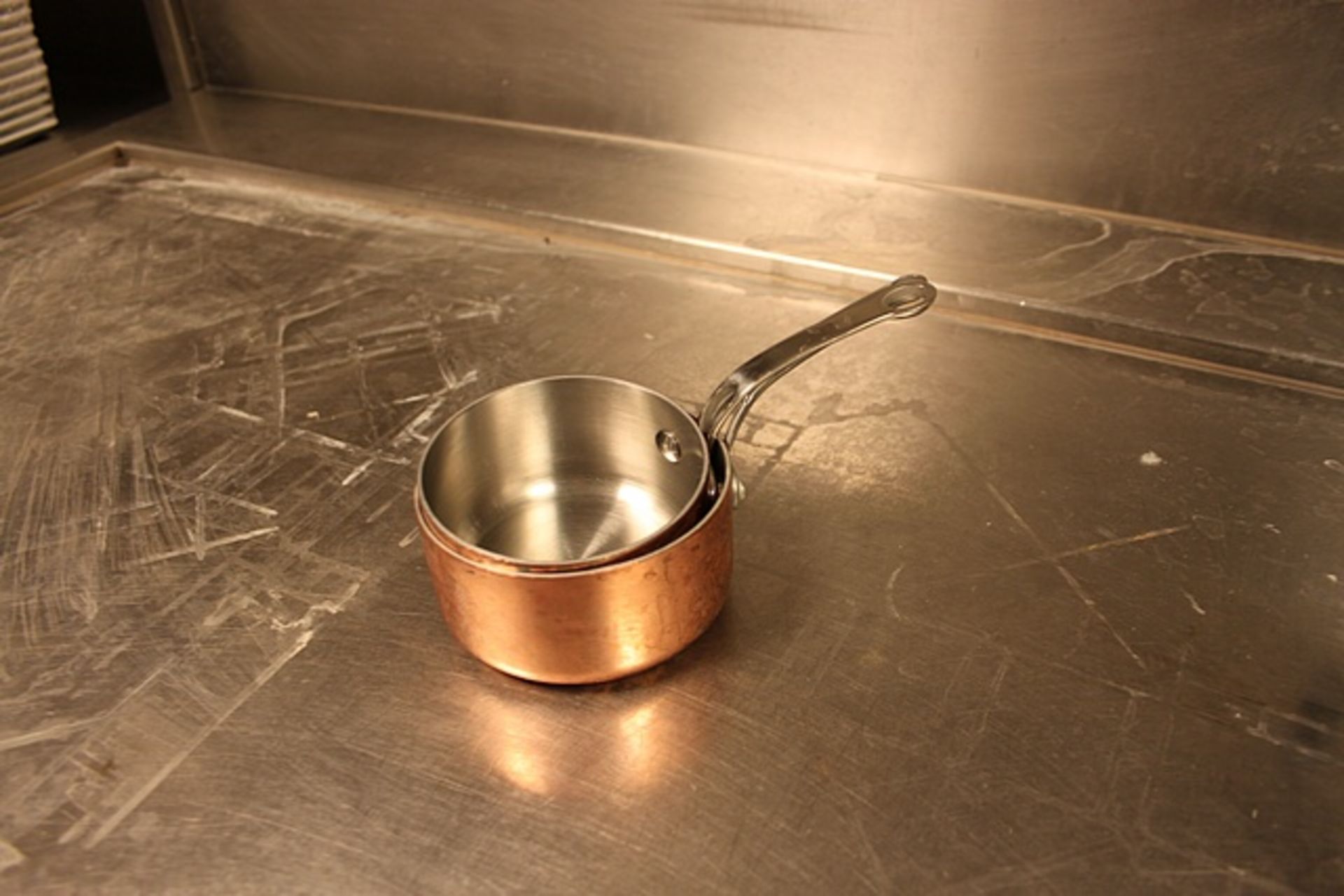 Various copper pans