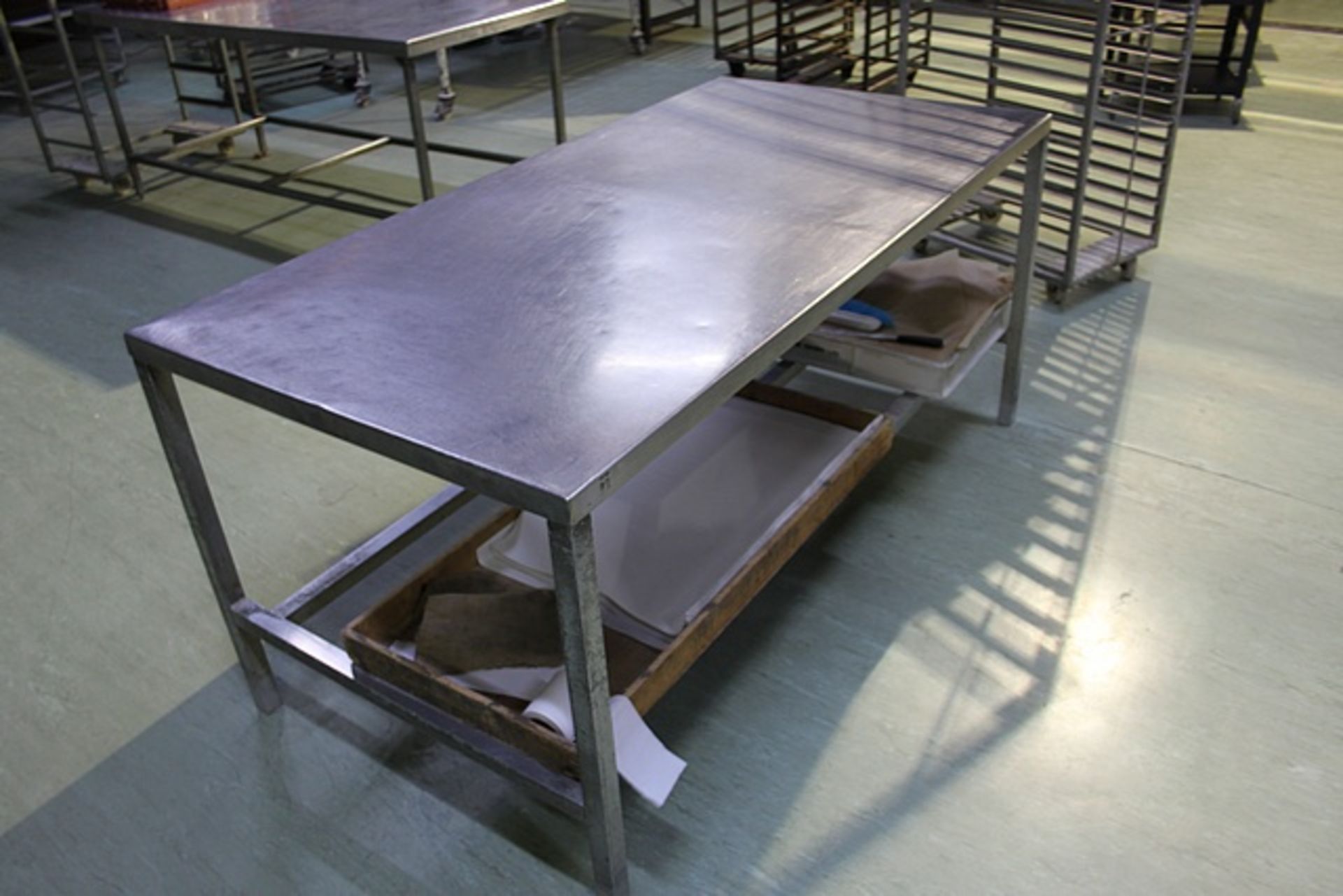 Stainless steel table 1830mm x 910mm