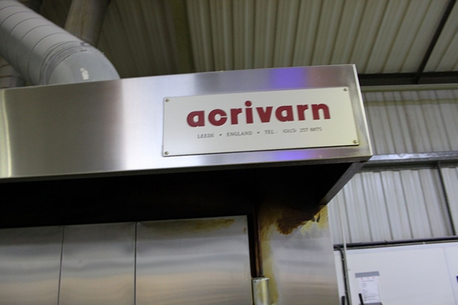 Acrivan 3 rack single door 550,000 BTU rack oven 3 rack gas fired with Superjet SG1 burner 2900mm - Image 2 of 3