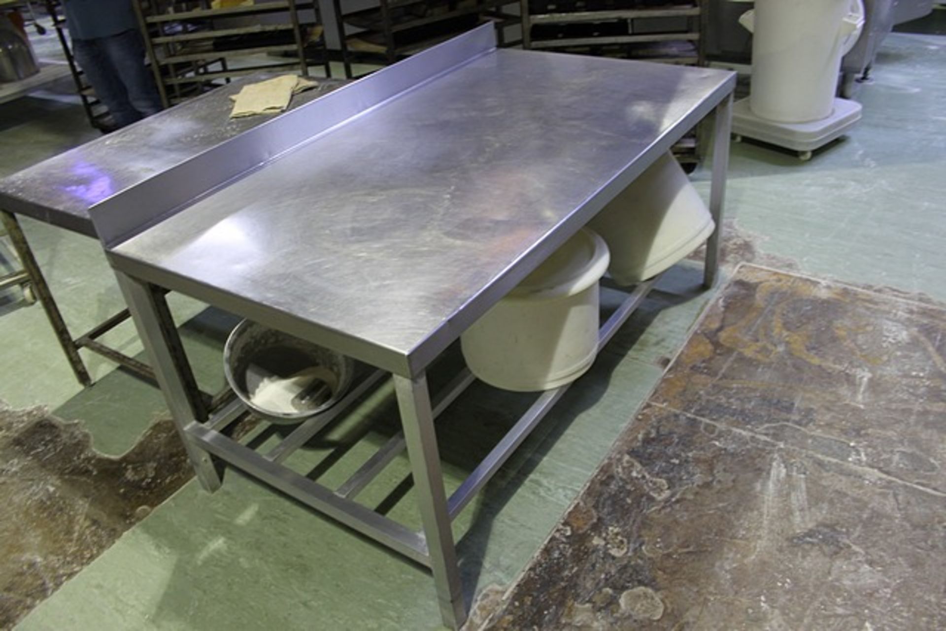 Stainless steel top table 1120mm x 770mm