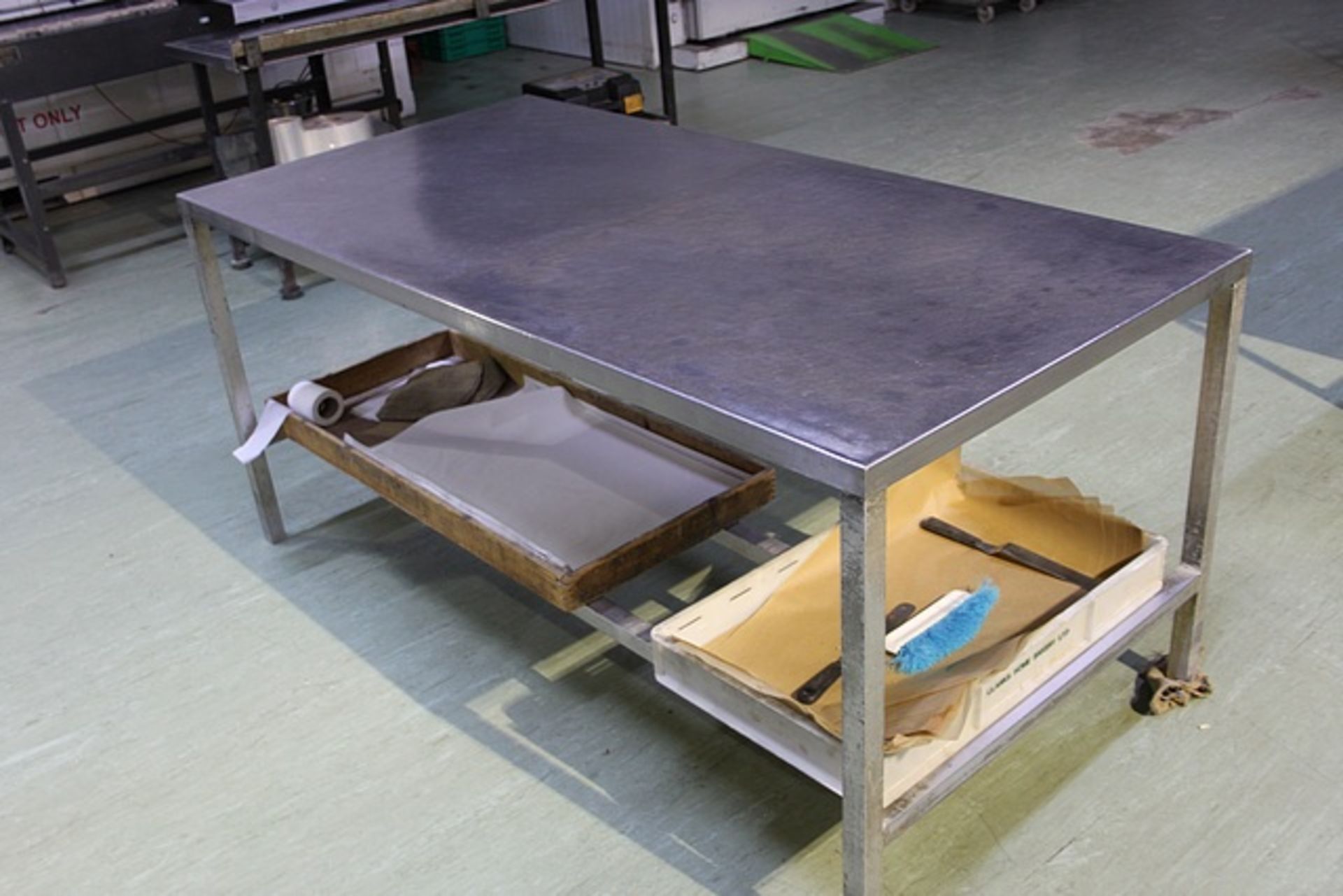 Stainless steel preparation table 1800mm x 920mm