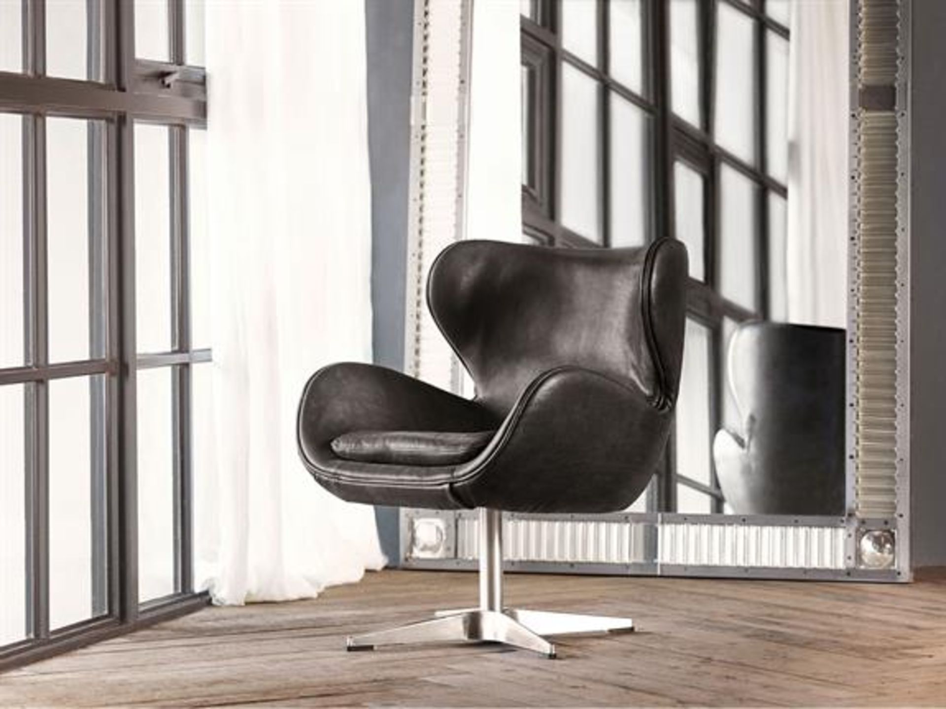 Simba Chair Finished In Antique Black With Metal Base 70 X 74 X 81cm