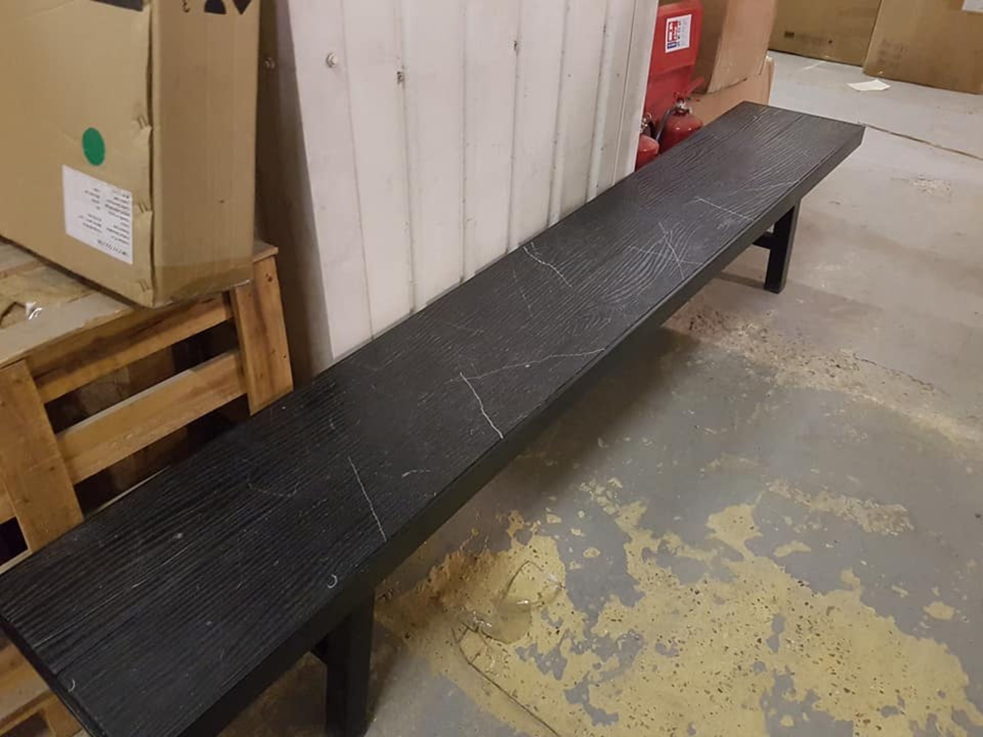 Bench Black Marble 253 x 41 x 47cm - Image 2 of 2