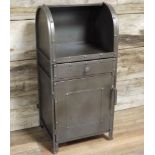 Industrial Vintage Pair Of Industrial Metal Storage Cabinets Finished In Gun Metal Grey 34 X 28 X 73