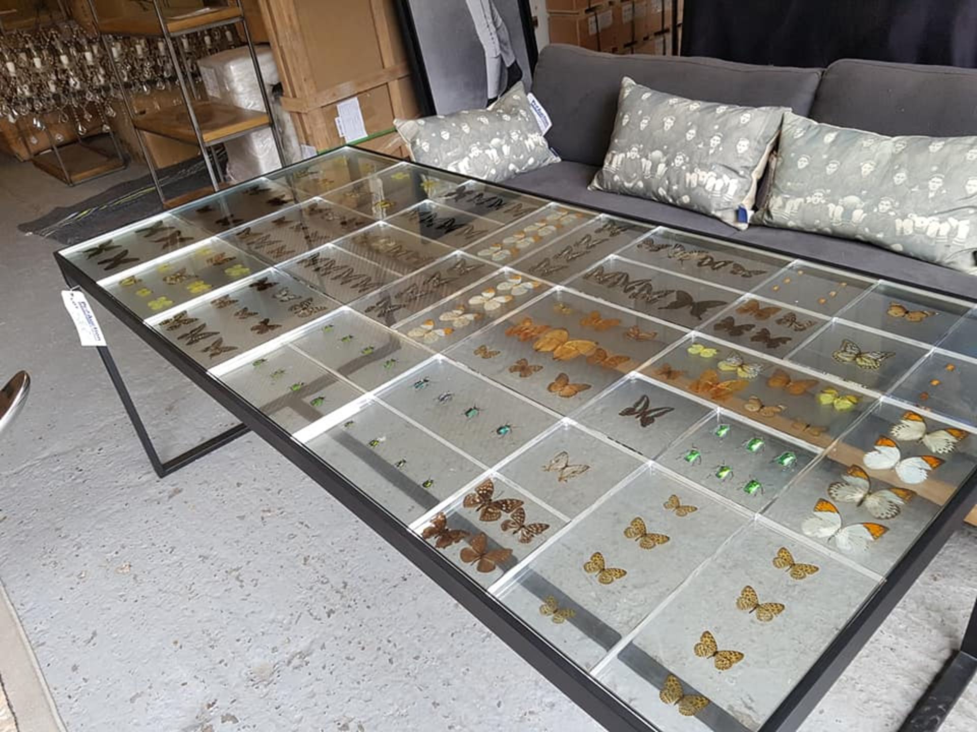 Butterfly Dining Table 197cm Acrylic & Plated Black 197 4 x 92 4 x 75cm RRP £6150 - Image 2 of 4