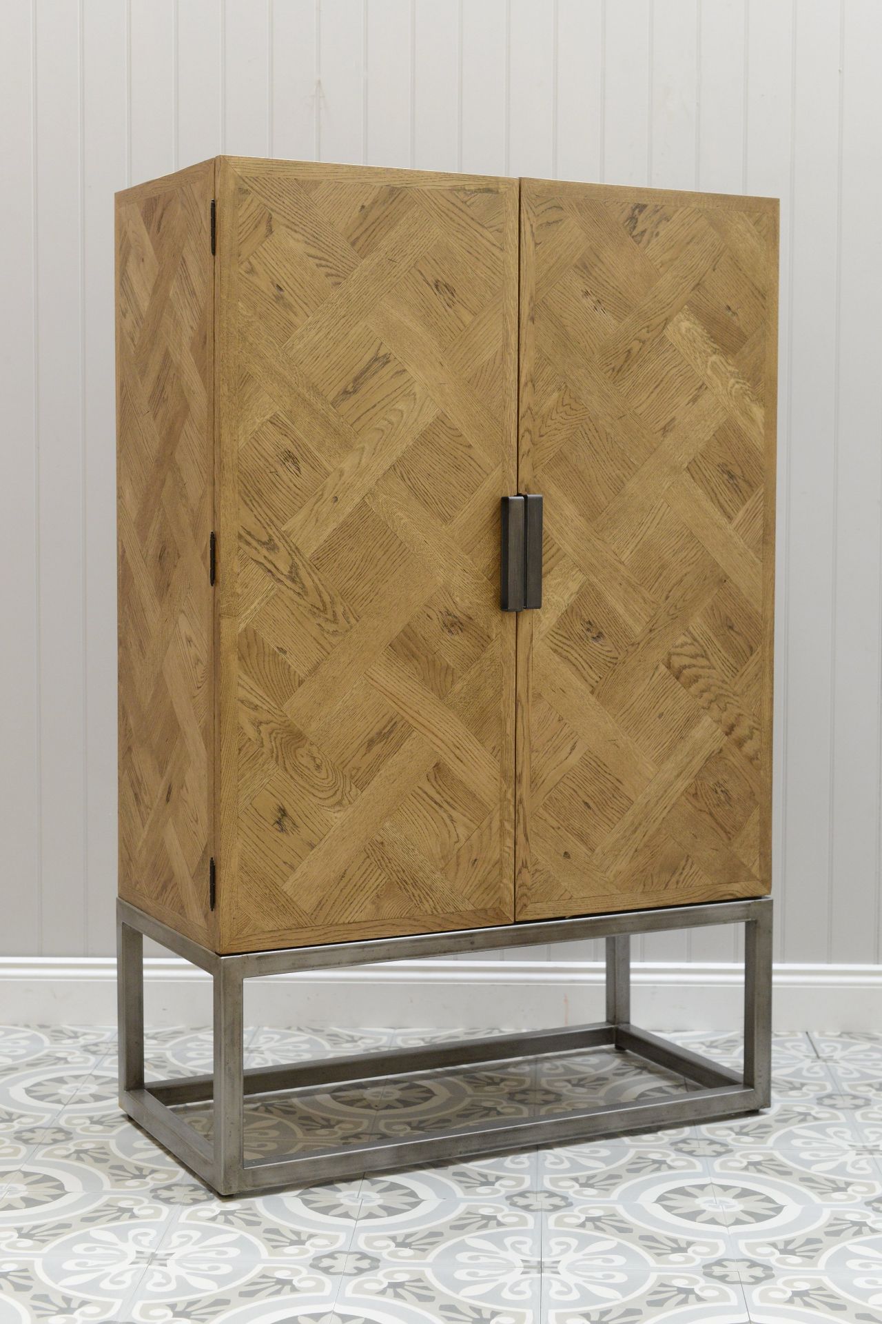 Arlington Cupboard Tall Saloon & Iron 110 5 x 54 5 x 170cm