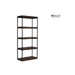 Arlington Single Bookcase Saloon & Iron 90 x 40 x 200cm