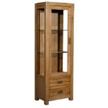 Montana LHF Glazed Unit Nibbed Oak 60 x 40 x 180cm RRP £1355