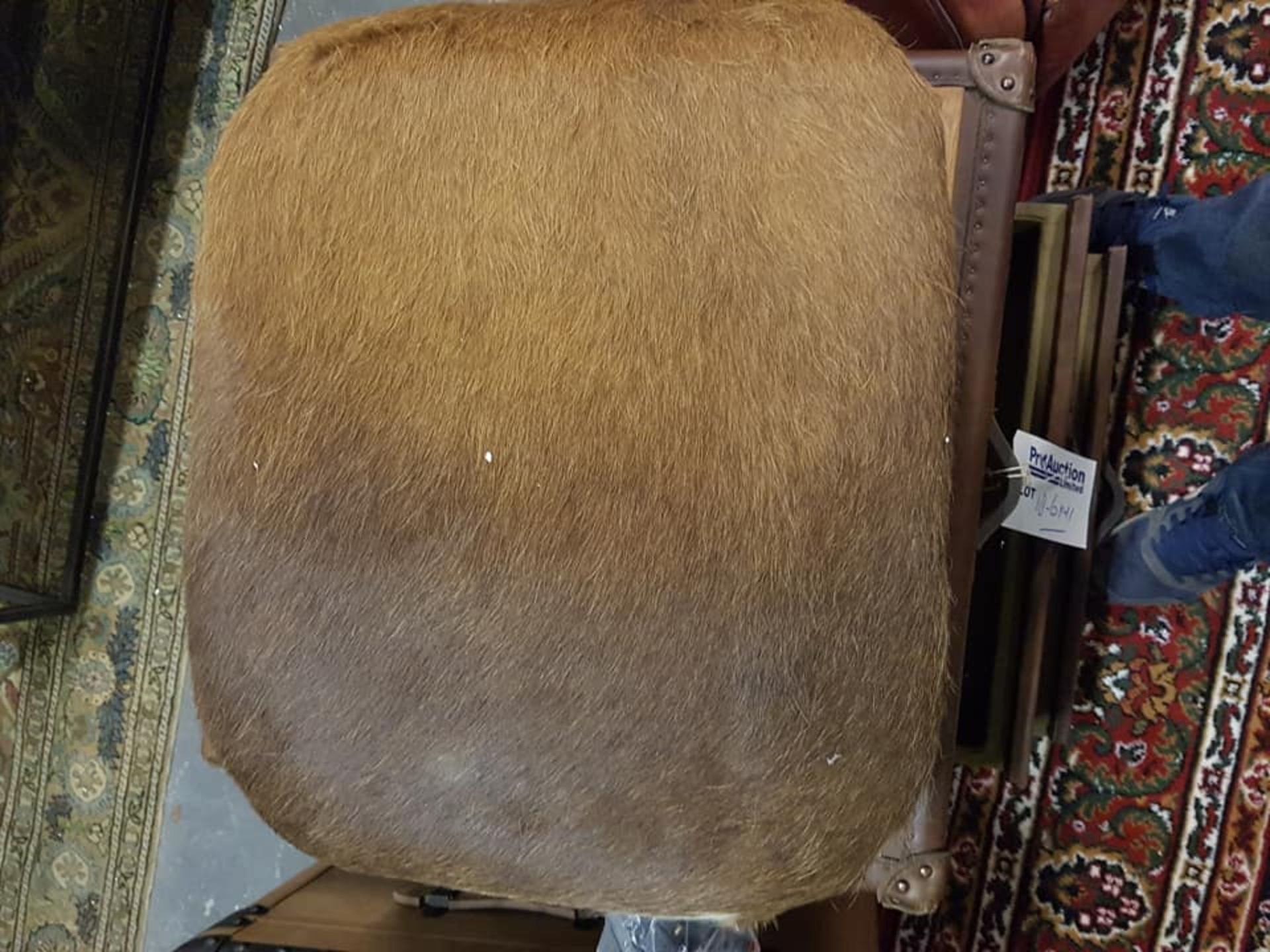 4 x Natural Hides Upholstered Seat Pad Cushion for Stools 2 x 40cm & 2 x 52cm - Image 4 of 4