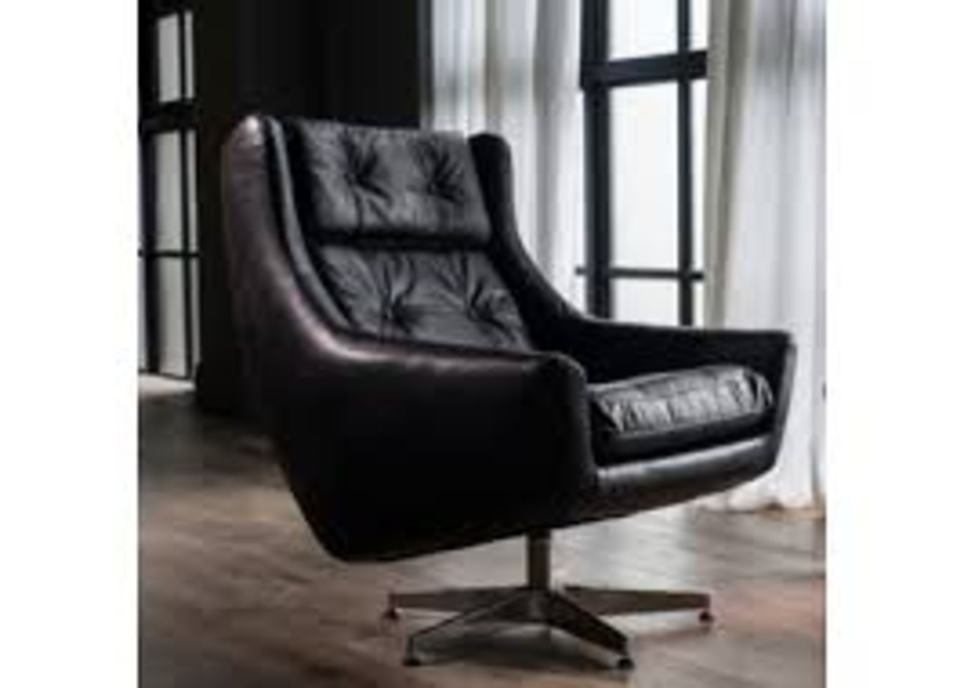 Detroit Chair Ride Black Leather The Chair Takes Its Cue From Glamorous Swivel Chairs Of The