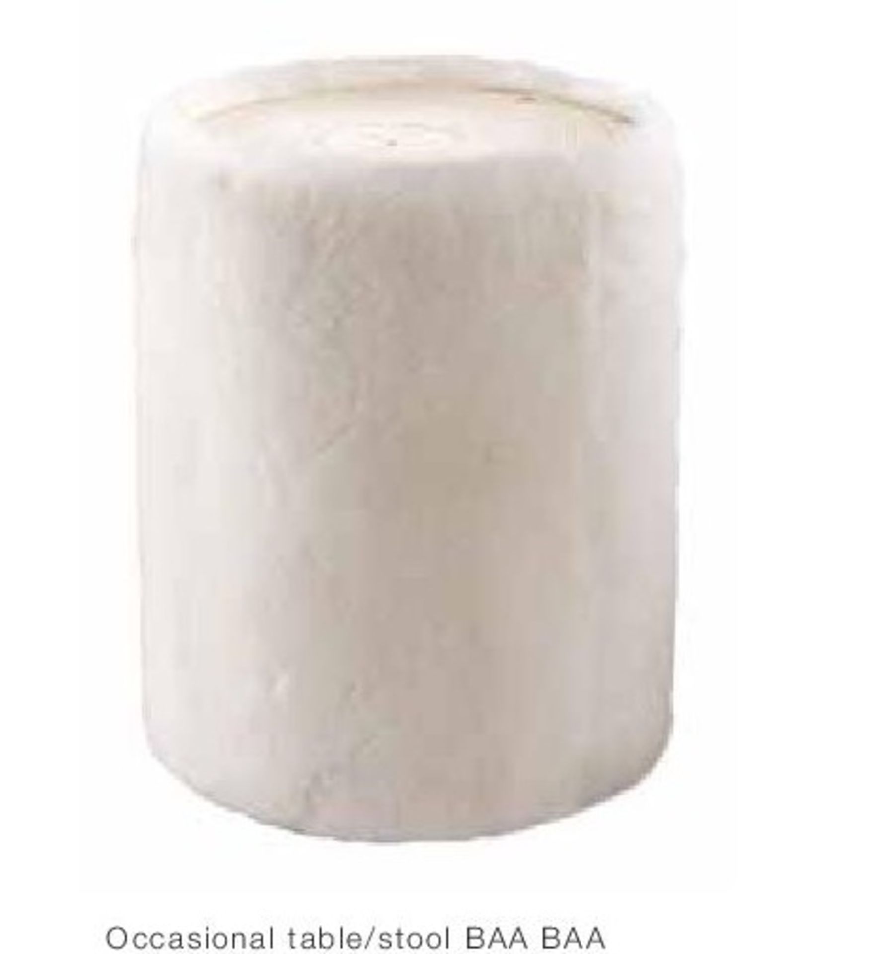 Bleu Nature F253 Occasional Asional Table/Stool-Baabaa Pure White 40x40x45cm RRP £1250