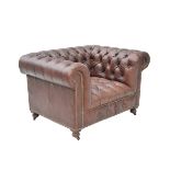 Bensington Sofa 1 Seater Sioux Charcoal Leather This Classic, Gentlemans Club Bensington Sofa