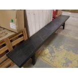 Bench Black Marble 253 x 41 x 47cm