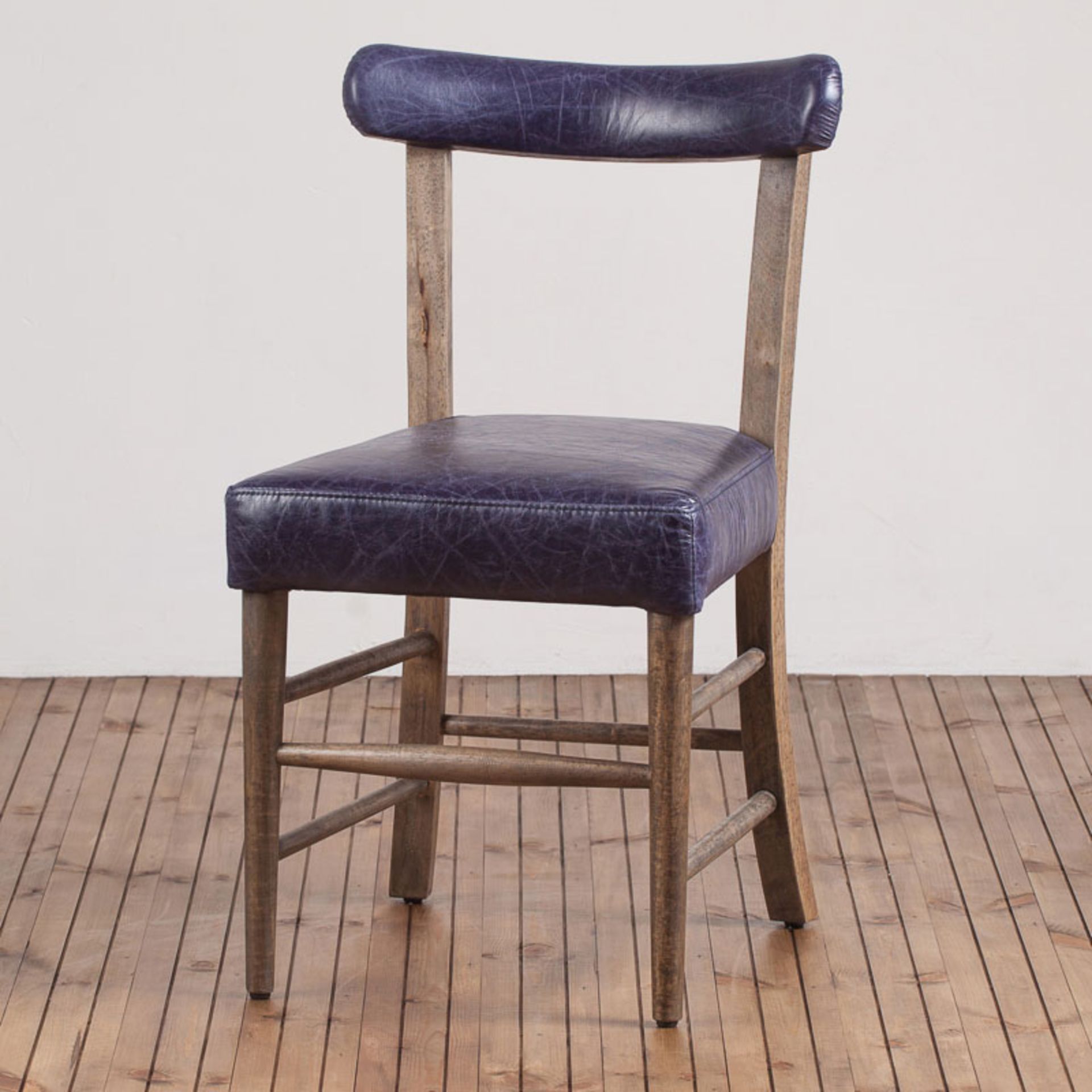 Refectory Dining Chair Library Blue 51 X 57 X 87cm