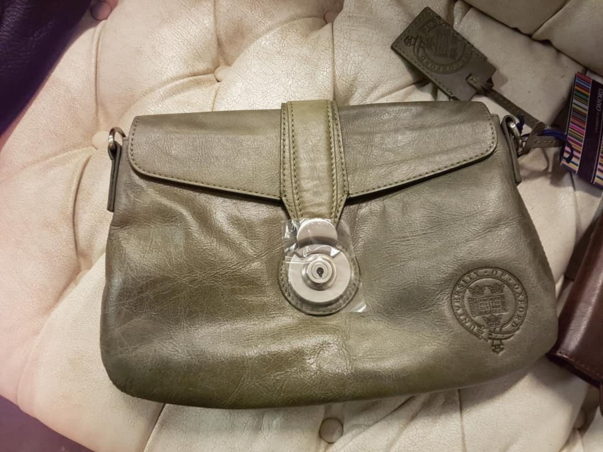 Rhodes Cross Body Bag Library Green Small RRP £390