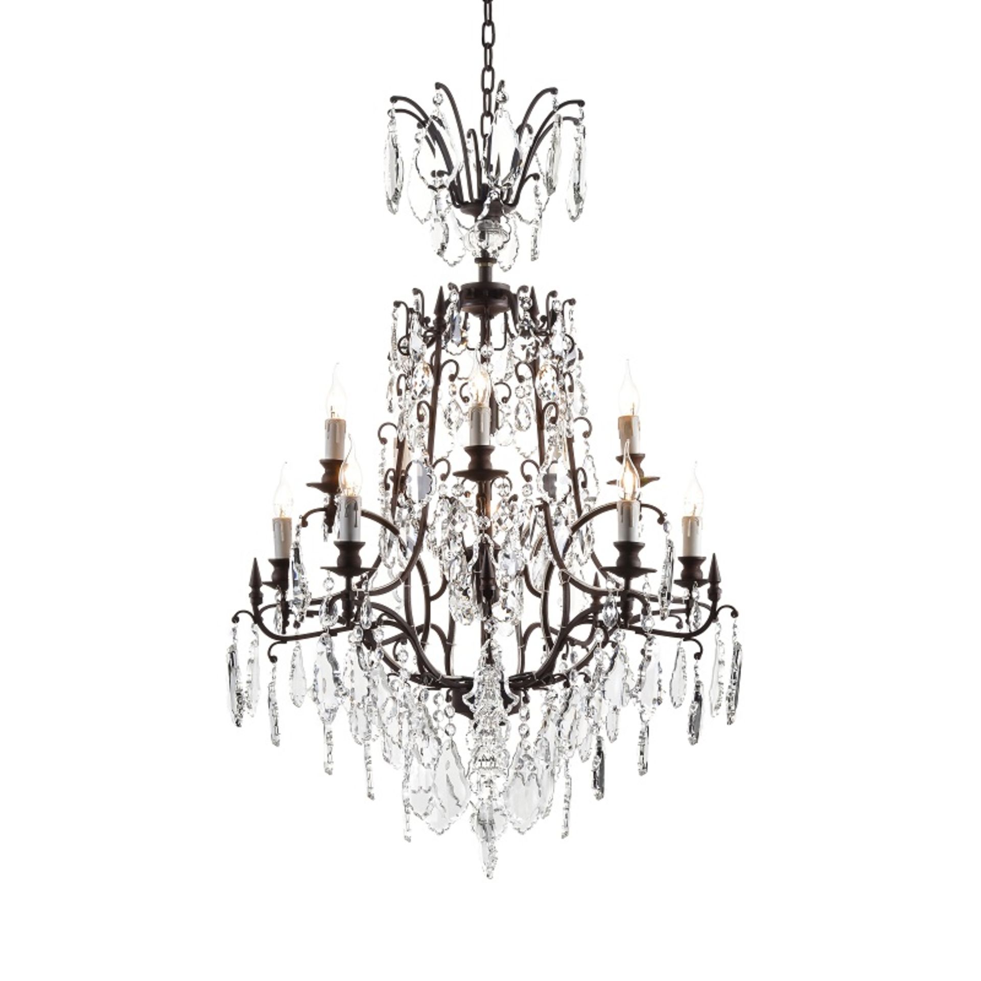 Baroque Chandelier 80cm-Antique Rust (UK) 80x80x110cm RRP £1710