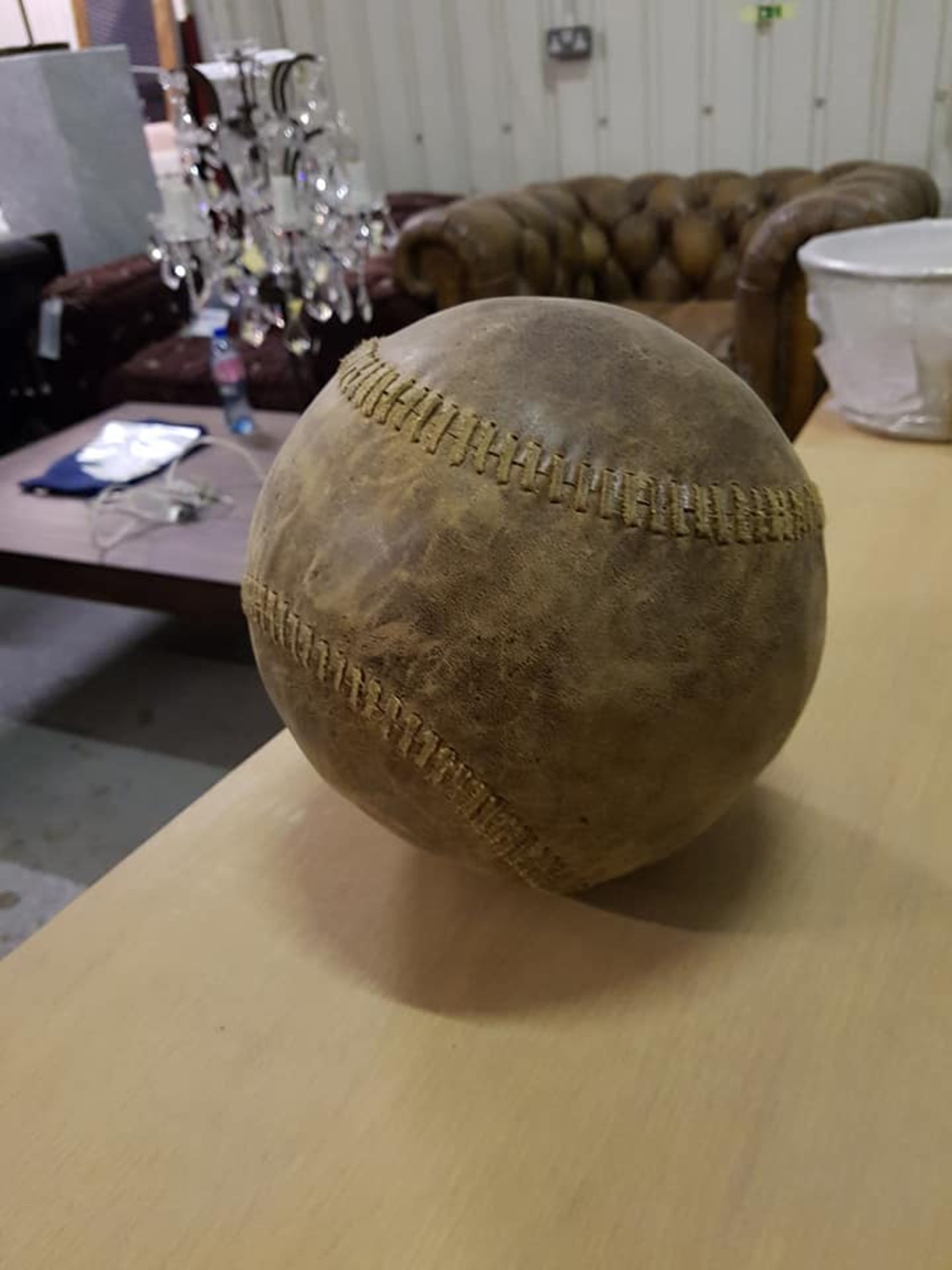 Leather large heavy baseball