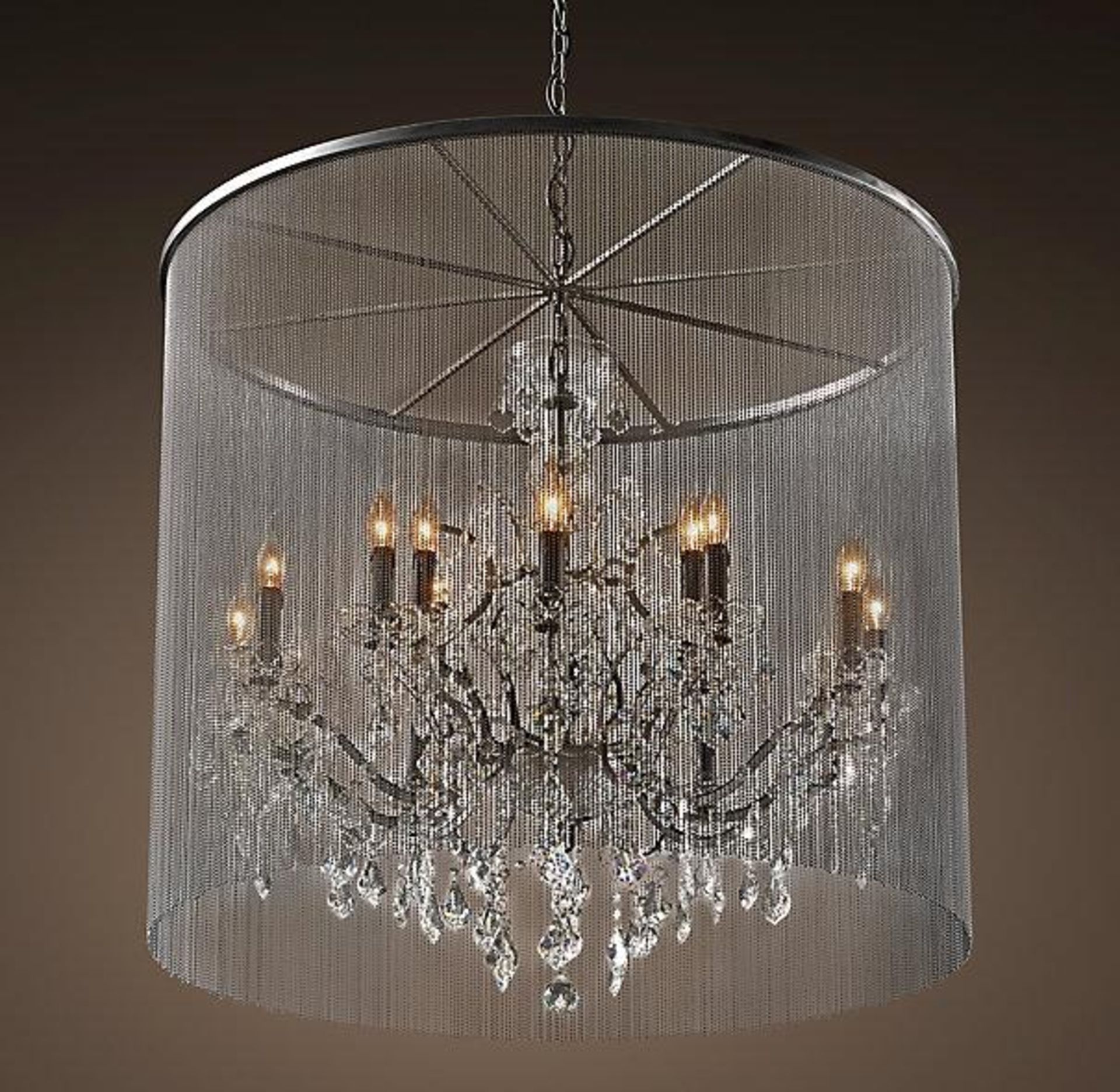 Chainmail Crystal Chandelier Natural (UK) 56 x 56 x 64 5cm RRP £1660