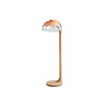 L252 Cocoon Floor Lamp Oak And Copper Glass (UK) 60 x 55 x 190cm RRP £1245