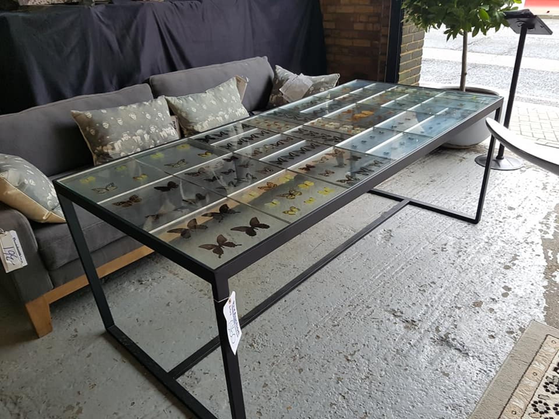 Butterfly Dining Table 197cm Acrylic & Plated Black 197 4 x 92 4 x 75cm RRP £6150