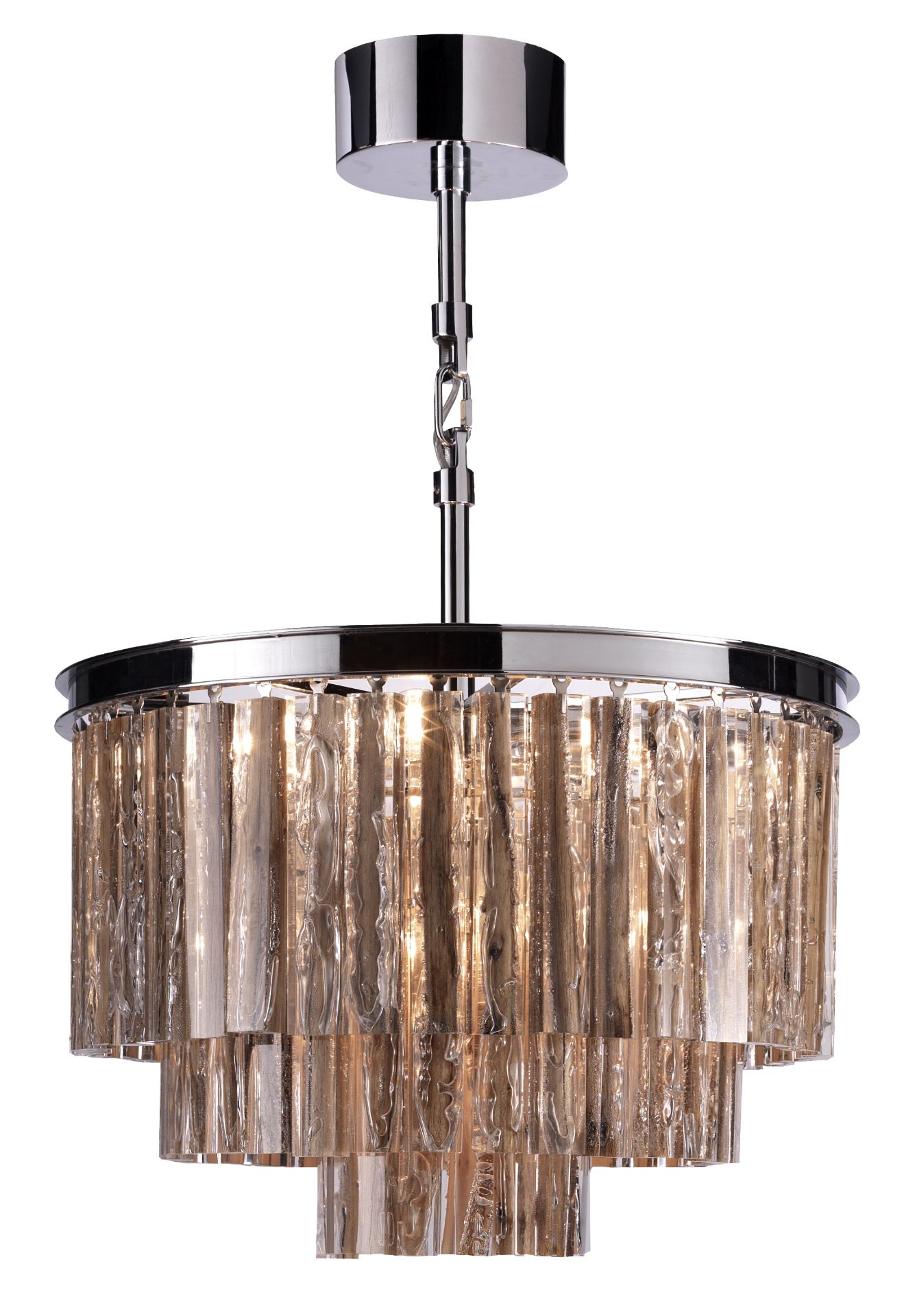 L247 Josephine Pendant 50cm-Dw & Acrylic & Fizzy & Chrome (UK) 50x50x54cm RRP £2310