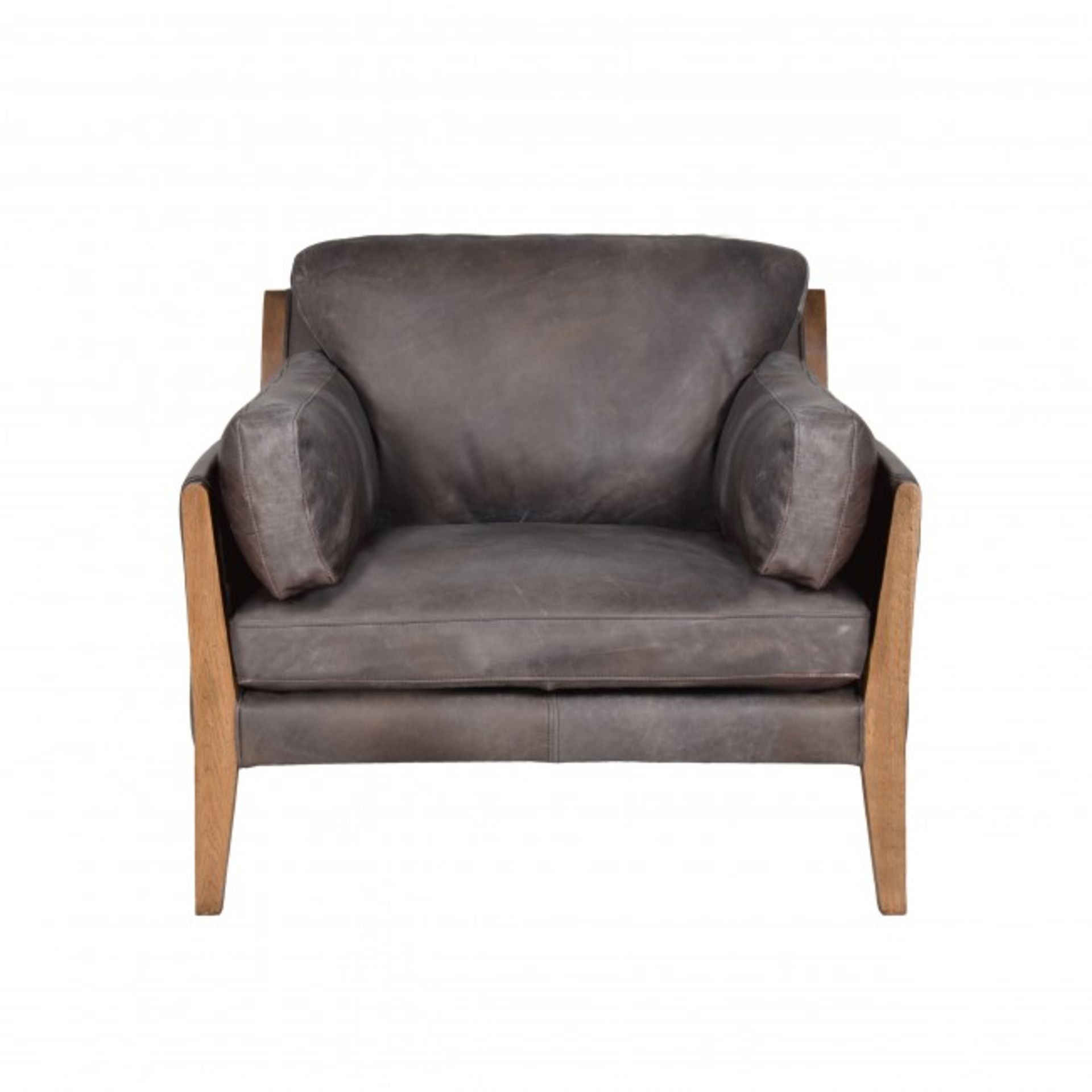 Loffee Sofa 1 Seater Sioux Charcoal Leather The Loffee Range Has Been Inspired By Scandivian