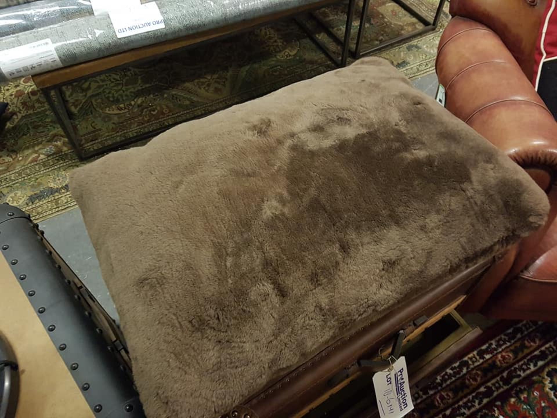 Sheepskin Cushion Baa Baa Earth 70 x 51cm RRP £270