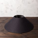 Coolie Shade Hemp Charcoal 75 5 x 75 5 x 26cm The Rounded Shape And Opal Interiors Of These Coolie