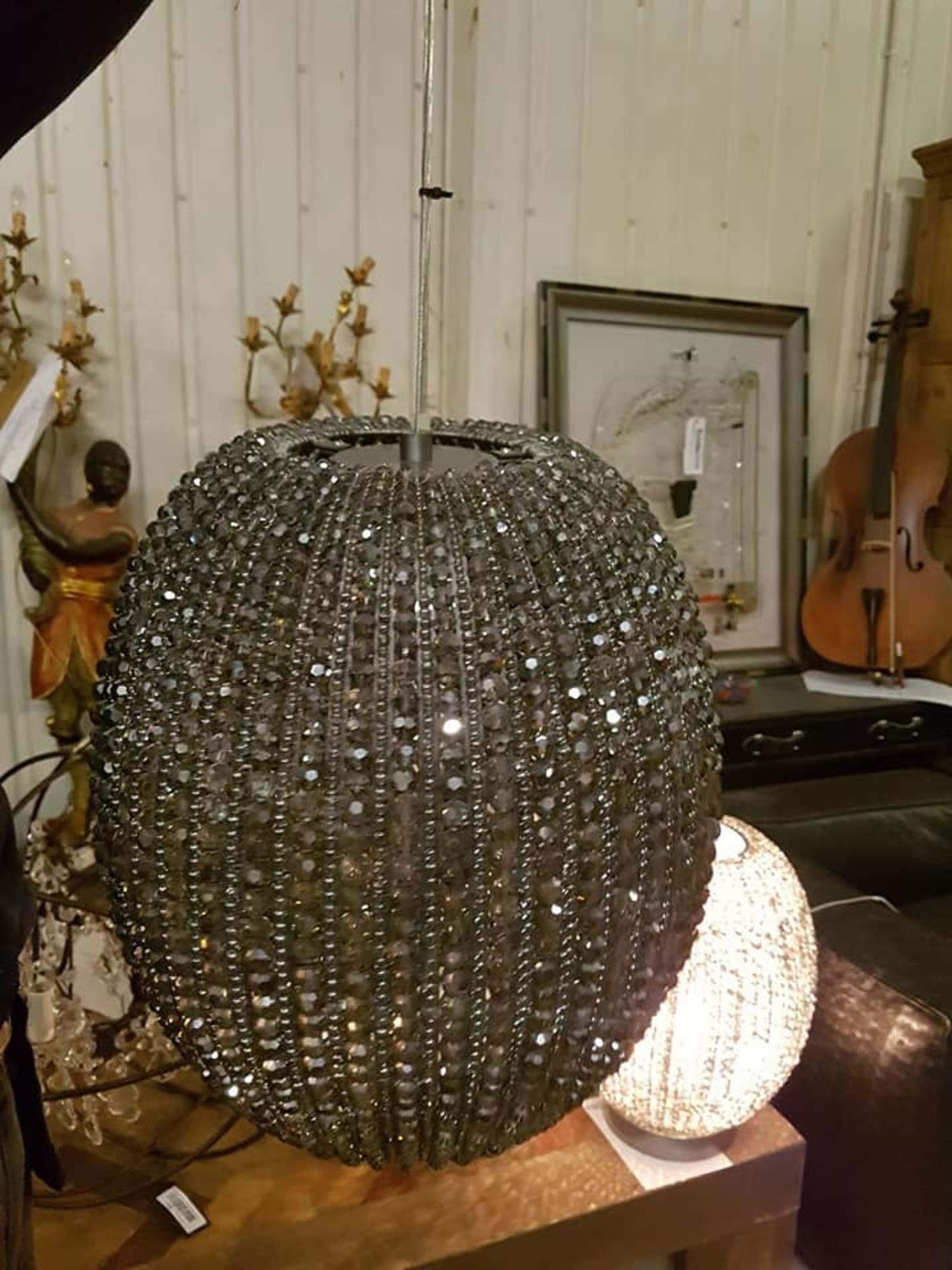 Polaris Crystal Pendant Light Large 45cm