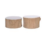 Bleu Nature F125 Ulat Drift Wood Table Random White 40 x 40 x 40cm