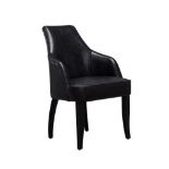Sebastian Chair Ride Black Leather A Classic Spponback Design. Perfect For Those Needing A