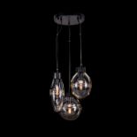 Mercury Cluster Pendant Clear & Matt Black (UK) 34 x 32 x 83 5cm RRP £845