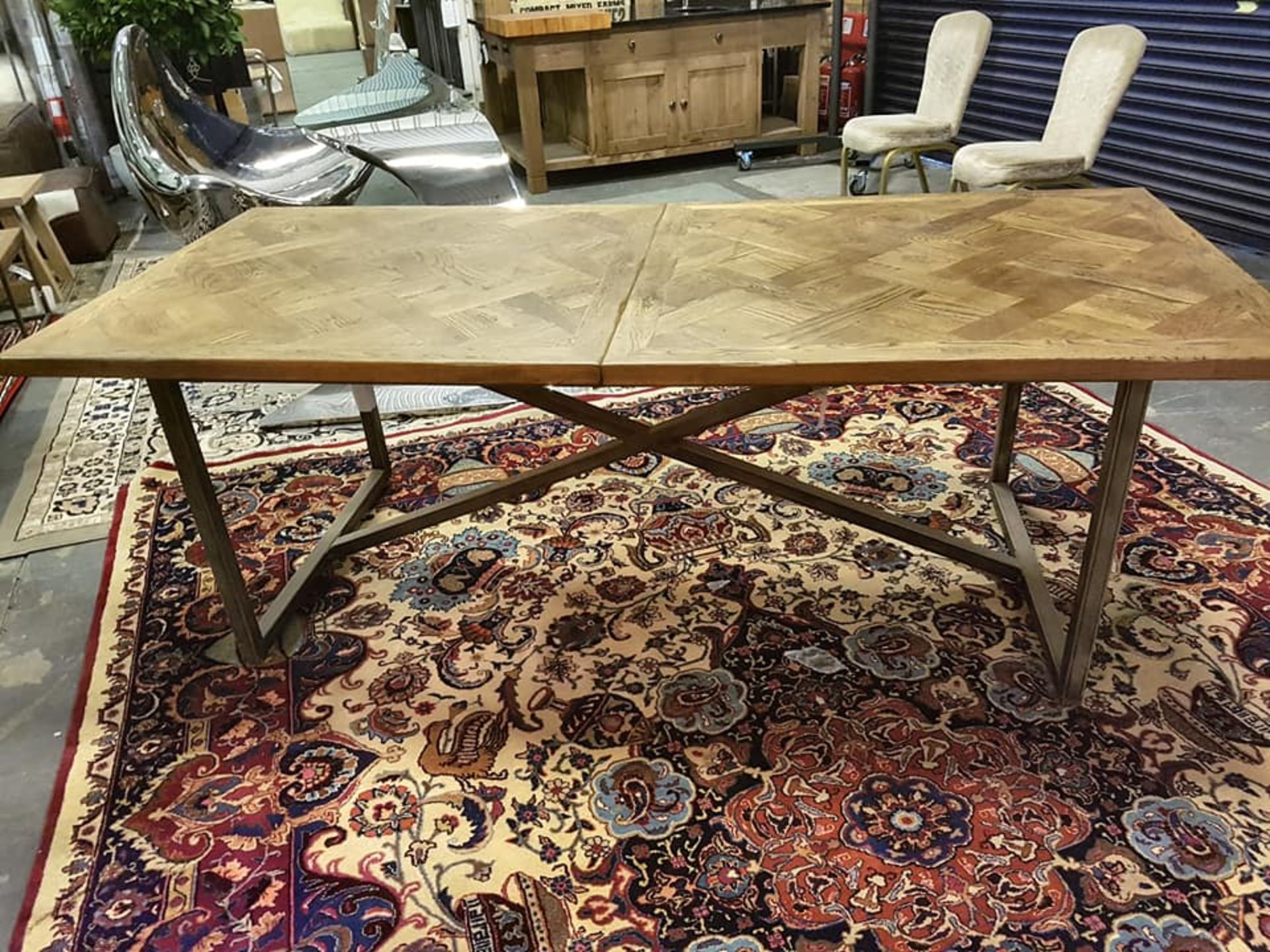 Arlington Dining Table 220x100cm Saloon & Iron 220 x 100 x 76cm RRP £920