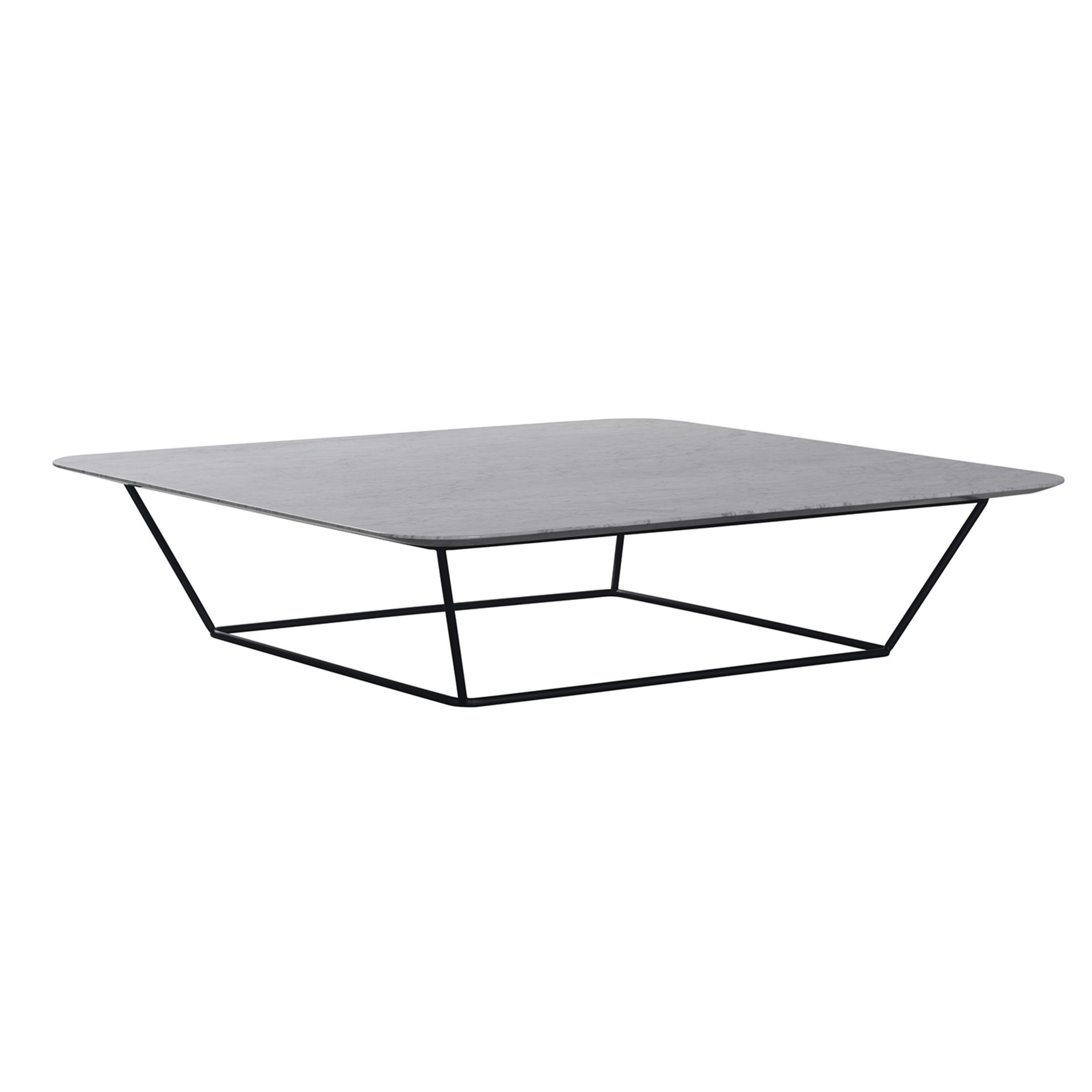 Life Coffee Table 145cm Clean Lines with Smooth Curved Edges, The Life Coffee Table in a Marble