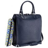 GRANADA LEATHER TOTE BAG GRANADA ALL NAVY LEATHER TOTE BAG ARABESQUE RRP £695.00 The GRANADA navy