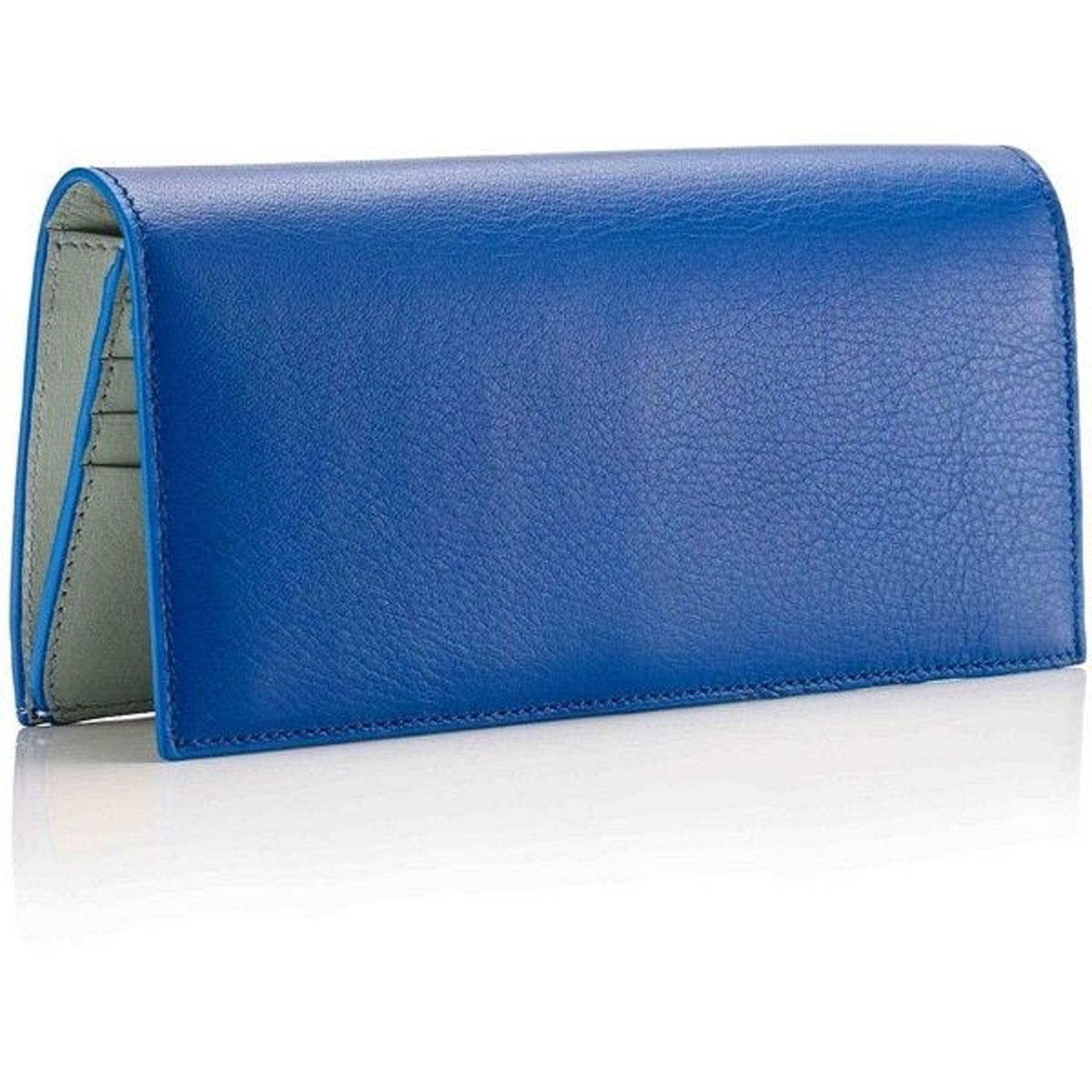 LONG TRAVEL WALLET LONG TRAVEL WALLET TRUE BLUE RRP £195.00 Unmistakable luxury without pretensions,