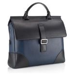 MILANO NAPPA LEATHER BRIEFCASE This briefcase is made to carry your laptop first and foremost,