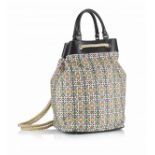 MOSAIC BEACH BAG PALATINA BLACK LEATHER BEACH BAG MOSAICS CELEBRATION RRP £345.00 The Palatina Black