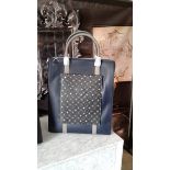 LEATHER NAPPA TOTE BAG VENICE BLACK LEATHER TOTE BAG WITH IPAD CASE VENICE RRP £745.00 The Venice