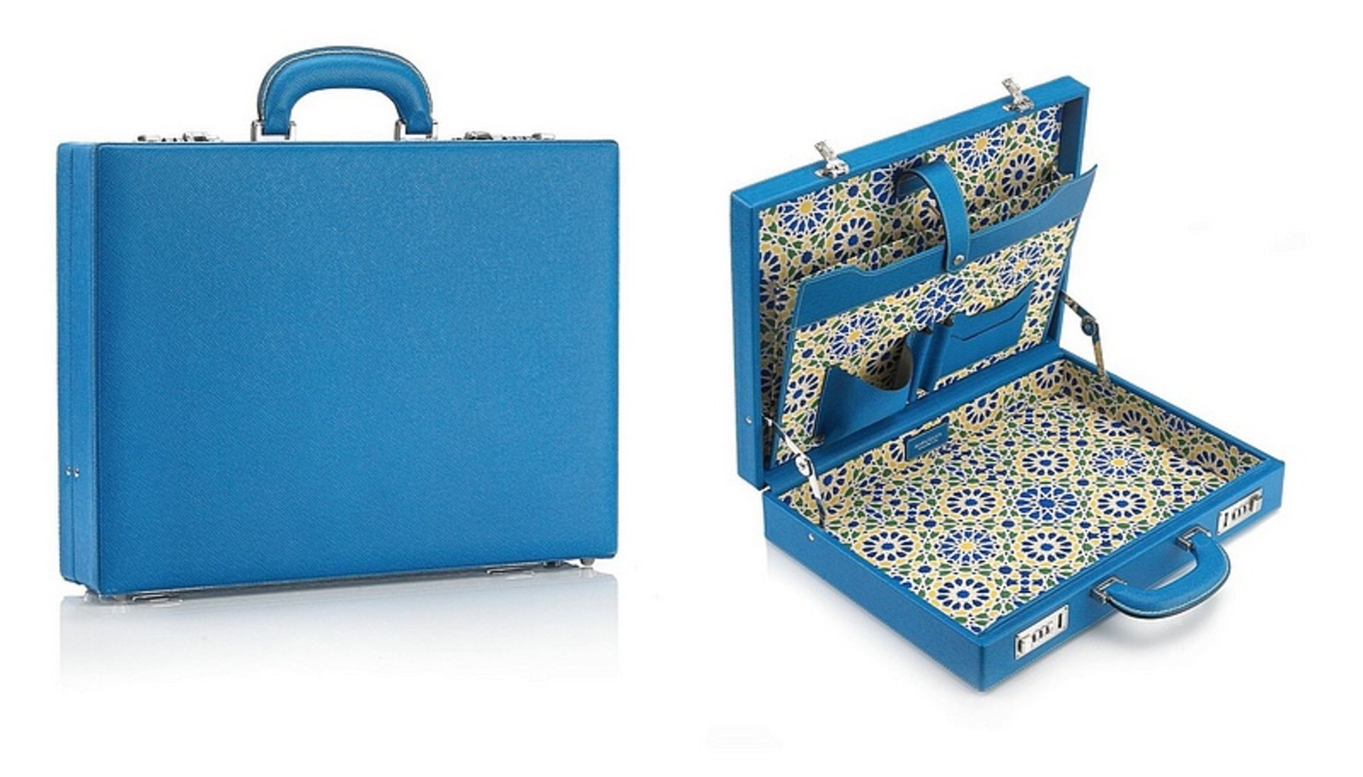 LA MADRAZA LEATHER ATTACHE ARABESQUE RRP £745.00 Stylish and professional, classical and timeless,