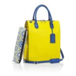 GRANADA ALL YELLOW LEATHER TOTE BAG ARABESQUE RRP £695.00 The GRANADA yellow leather tote bag is the